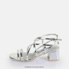 Buffalo Australia BFT62Z289 Buffalo Lilly Cage Heeled Sandals vegan Silver |Sandals