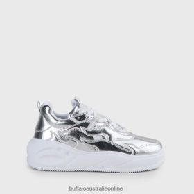 Buffalo Australia BFT62Z868 Buffalo Flat XTR Sneaker Silver |Sneakers