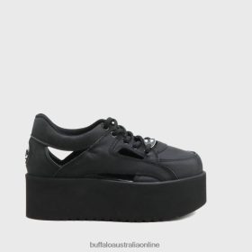 Buffalo Australia BFT62Z895 Buffalo Classic Tower Cut Outs Black |Sneakers