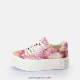 Buffalo Heels BFT62Z110 Buffalo Paired Sneakers Low vegan Batik Purple |Sneakers