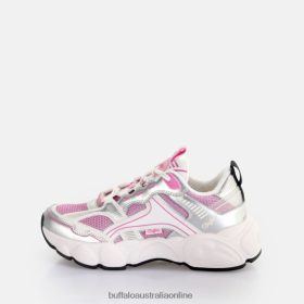 Buffalo Heels BFT62Z239 Buffalo CLD Run JOG trainers low vegan Silver/Pink |Sneakers