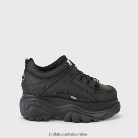 Buffalo Heels BFT62Z350 Buffalo Classic Low Sneaker leather Black |Sneakers