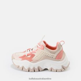 Buffalo Heels BFT62Z614 Buffalo Trail One Sneaker Low vegan Cream/Pink |Sneakers