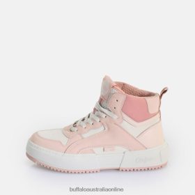 Buffalo Heels BFT62Z620 Buffalo RSE Mid Sneaker High vegan Rose/White |Sneakers