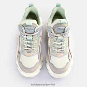 Buffalo Heels BFT62Z68 Buffalo CLD Chai Sneakers Low vegan Grey Pastel Multicolour |Sneakers