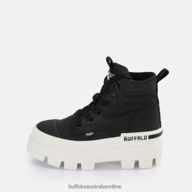 Buffalo Heels BFT62Z893 Buffalo Raven HI Sneaker High vegan Black/White |Sneakers