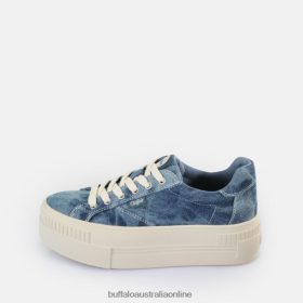 Buffalo Pumps BFT62Z114 Buffalo Paired Sneakers Low vegan Denim Blue |Sneakers