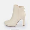 Buffalo Pumps BFT62Z336 Buffalo Roxana ankle boot vegan Cream |Boots